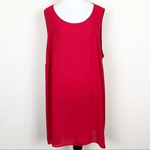 SOLD NWT Evans Lightweight Red Tunic Top, Size 20